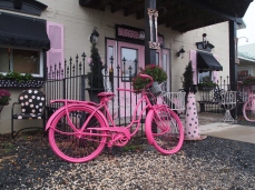 pink bicycle at On a Whim